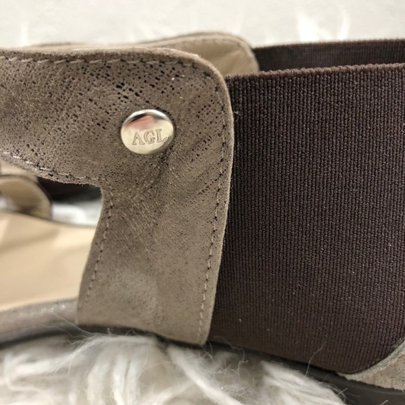 ATTILIO GIUSTILLE LEOMBRUNI - AGL - SIZE 7 / 37 - BROWN METALLIC SANDALS S3 - Picture 8 of 16